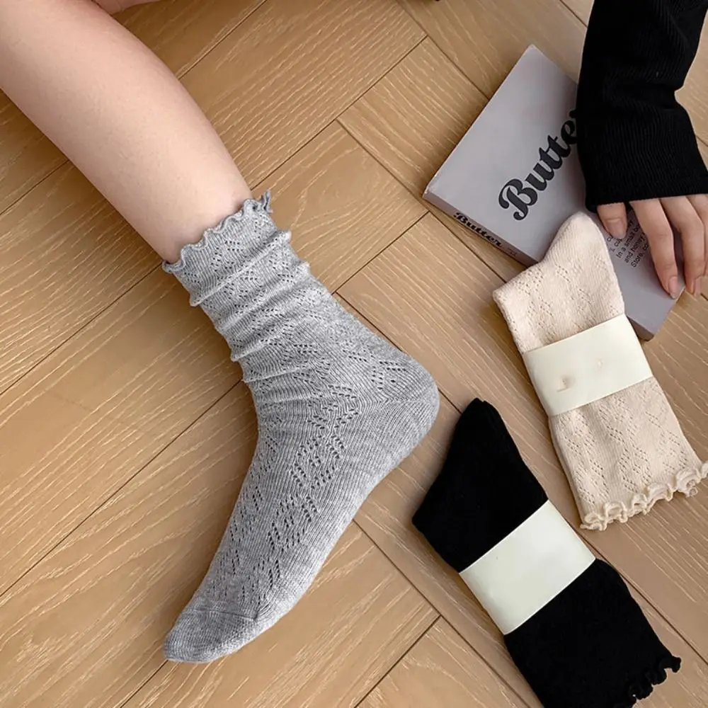 Hollow Out Ruffle Short Socks Balletcore Style Female Hosiery Mesh Ankle Socks JK Ins Korean Style Summer Tube Socks
Hollow Out Ruffle Short Socks Balletcore Style Female Hosiery Mesh Ankle Socks JK Ins Korean Style Summer Tube Socks