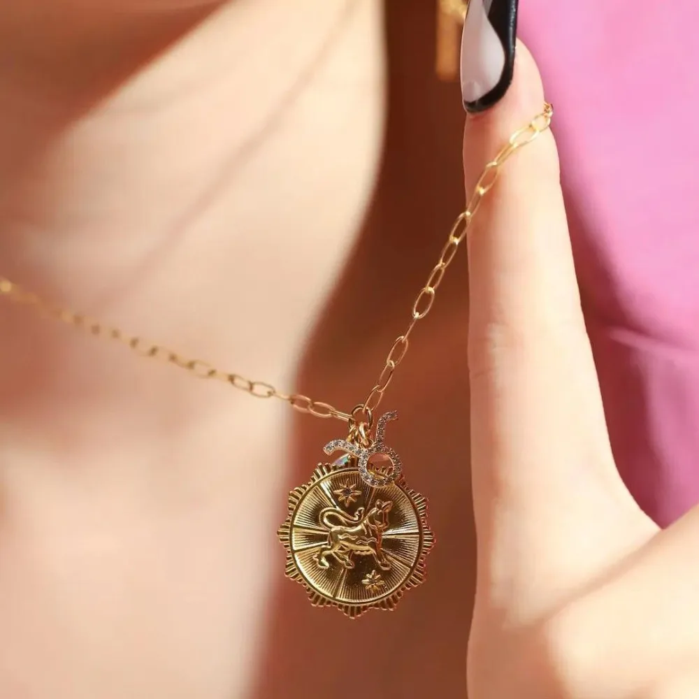 Light Luxury 12 Constellation Necklace Crystal Moon Sun Collarbone Chain Women Pendant Neck Jewelry Bohemian Golden Necklace
Light Luxury 12 Constellation Necklace Crystal Moon Sun Collarbone Chain Women Pendant Neck Jewelry Bohemian Golden Necklace