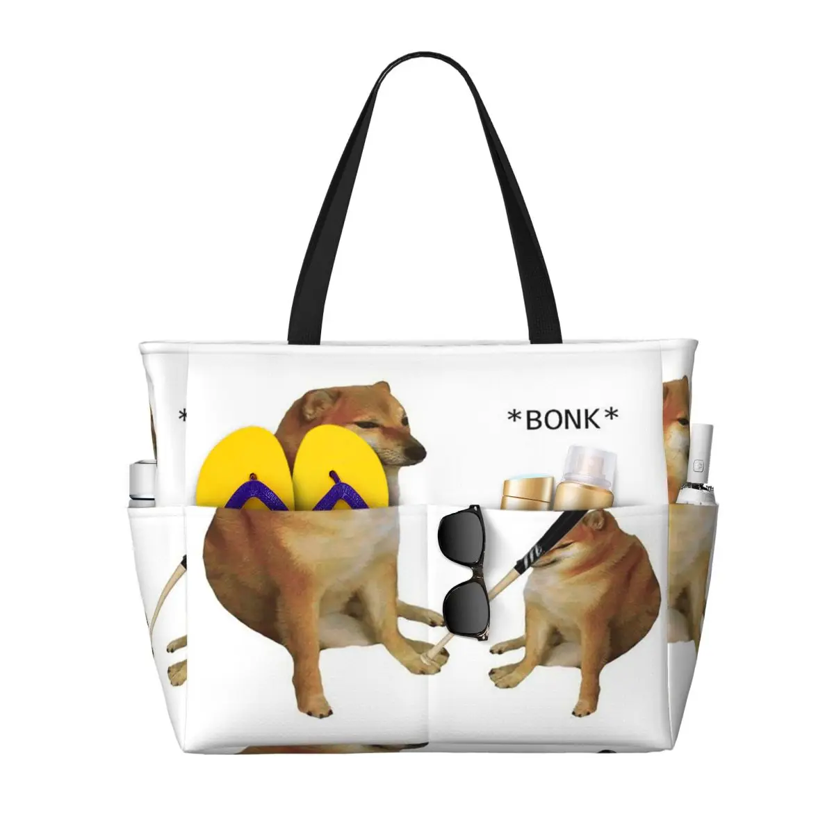 Shiba Inu Dog Bonk Meme Beach Tote Bag Sport Gym Yoga Duffle Large Tote Bag Women Travel Bag Fitness bag
Shiba Inu Dog Bonk Meme Beach Tote Bag Sport Gym Yoga Duffle Large Tote Bag Women Travel Bag Fitness bag