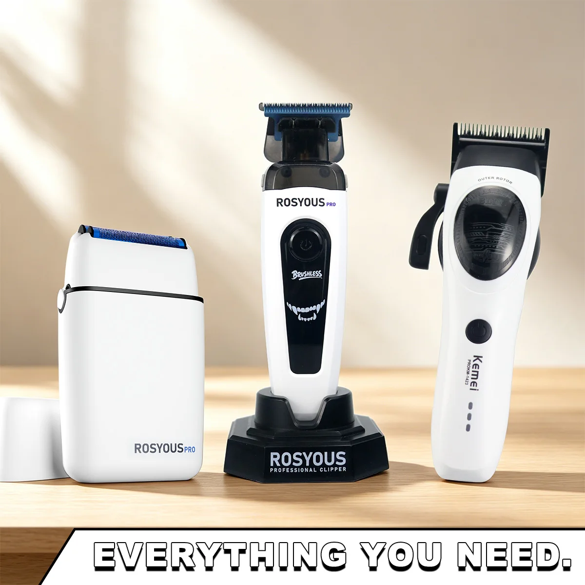 KEMEI ROSYOUS Professional Barber Cutting Machines Kit Brushless Motor Base Charger Men's Haircut Machine KM1423 RSpro-202 RS620
KEMEI ROSYOUS Professional Barber Cutting Machines Kit Brushless Motor Base Charger Men's Haircut Machine KM1423 RSpro-202 RS620