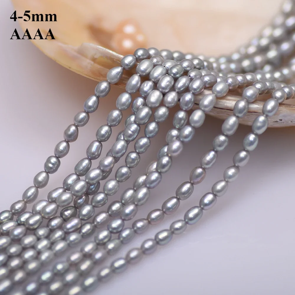 4-5mm 4A Natural 100% Freshwater Gray Rice Isolated Loose Bead Pearl Women's Gift Jewelry Make DIY Necklace Bracelet Accessories
4-5mm 4A Natural 100% Freshwater Gray Rice Isolated Loose Bead Pearl Women's Gift Jewelry Make DIY Necklace Bracelet Accessories