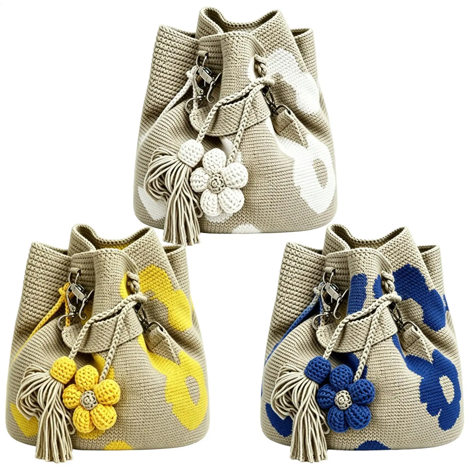 Handmade Crochet Flower Tote Boho Stylish Handbag Knit Floral Purse beach handbag crossbody shoulder bag women's vacation bag
Handmade Crochet Flower Tote Boho Stylish Handbag Knit Floral Purse beach handbag crossbody shoulder bag women's vacation bag