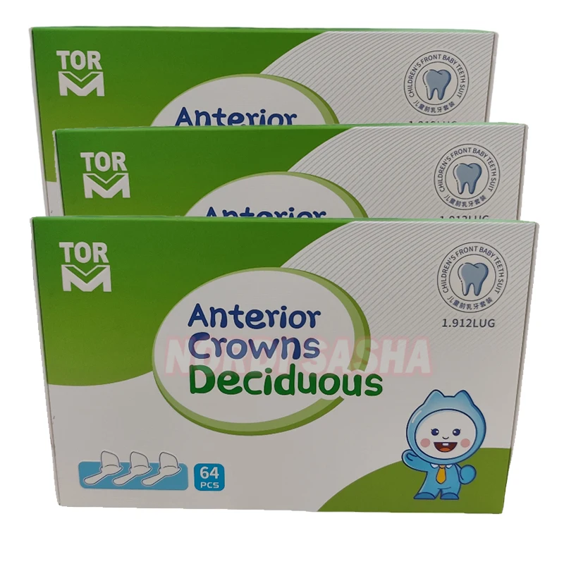 64Pcs/Box TORVM Dental Kids Anterior Crowns Deciduous Dental Anterior Transparent Resin Strip Crown Form-Pedo Set 1.912LUG
64Pcs/Box TORVM Dental Kids Anterior Crowns Deciduous Dental Anterior Transparent Resin Strip Crown Form-Pedo Set 1.912LUG