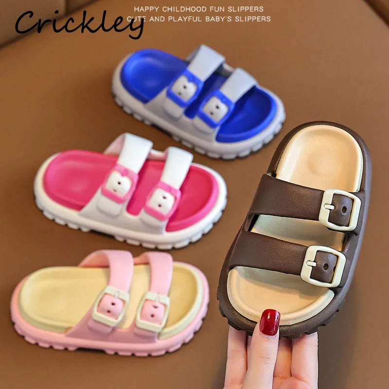 EVA Buckle Children Slippers Summer Non Slip Outdoor Beach Shoes For Kids Soft Bottom Waterproof Toddler Boys Girls Slippers
EVA Buckle Children Slippers Summer Non Slip Outdoor Beach Shoes For Kids Soft Bottom Waterproof Toddler Boys Girls Slippers