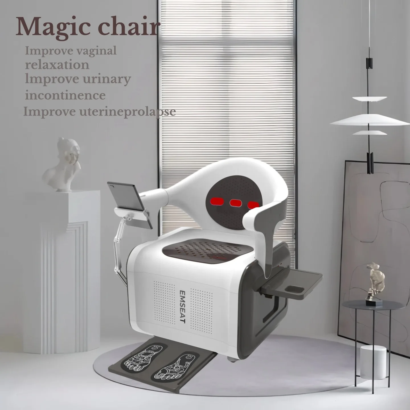Магнитный стул в форме машины, стимулятор мышц для домашнего использования, стул для ремонта мышц, укрепляющий тазовый дно
Магнитный стул в форме машины, стимулятор мышц для домашнего использования, стул для ремонта мышц, укрепляющий тазовый дно