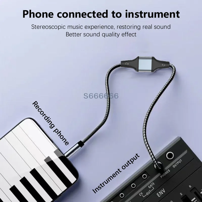 For Connect To Musical Instrument Computer Bidirectional Recording Cable Dual 3.5mm Gold-Plated Plug Nylon Braided Thread
For Connect To Musical Instrument Computer Bidirectional Recording Cable Dual 3.5mm Gold-Plated Plug Nylon Braided Thread