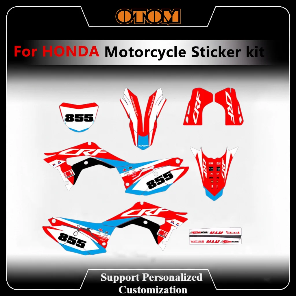 OTOM Motorcycle Graphics Decals Customize For HONDA CRF250R 18-20 CRF450R 17-20 Holographic Background Sticker Kit
OTOM Motorcycle Graphics Decals Customize For HONDA CRF250R 18-20 CRF450R 17-20 Holographic Background Sticker Kit