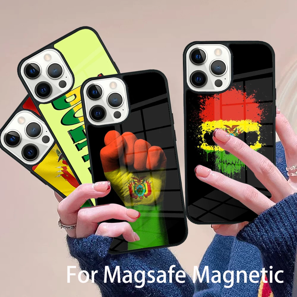 Bolivia Flag Art Phone Case Magesafe Magnetic Wireless Charge Cover For IPhone 16 11 12 13 14 15 Pro Max Plus Mini
Bolivia Flag Art Phone Case Magesafe Magnetic Wireless Charge Cover For IPhone 16 11 12 13 14 15 Pro Max Plus Mini