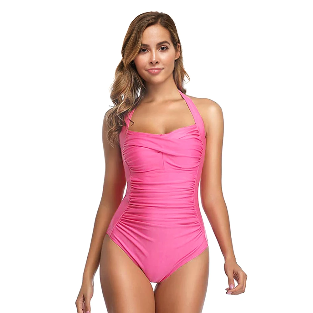 2022 Halter Swimwear Women One-Piece Swimsuit Ruched Wrap Sport Pool Party Beach Swimming Bathing Monokini Suit Plus Size XXXL
2022 Halter Swimwear Women One-Piece Swimsuit Ruched Wrap Sport Pool Party Beach Swimming Bathing Monokini Suit Plus Size XXXL