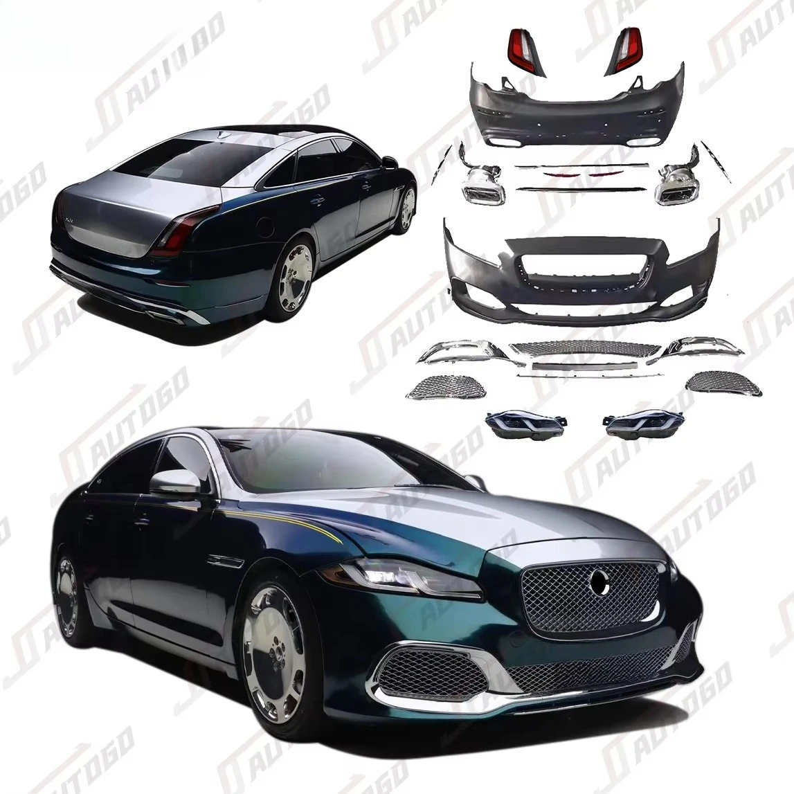 Auto Modification Conversion Facelift Refit Retrofit Old to New Body Kit for XJ X351 2011-2019 Upgrade to MaybachS Style
Auto Modification Conversion Facelift Refit Retrofit Old to New Body Kit for XJ X351 2011-2019 Upgrade to MaybachS Style