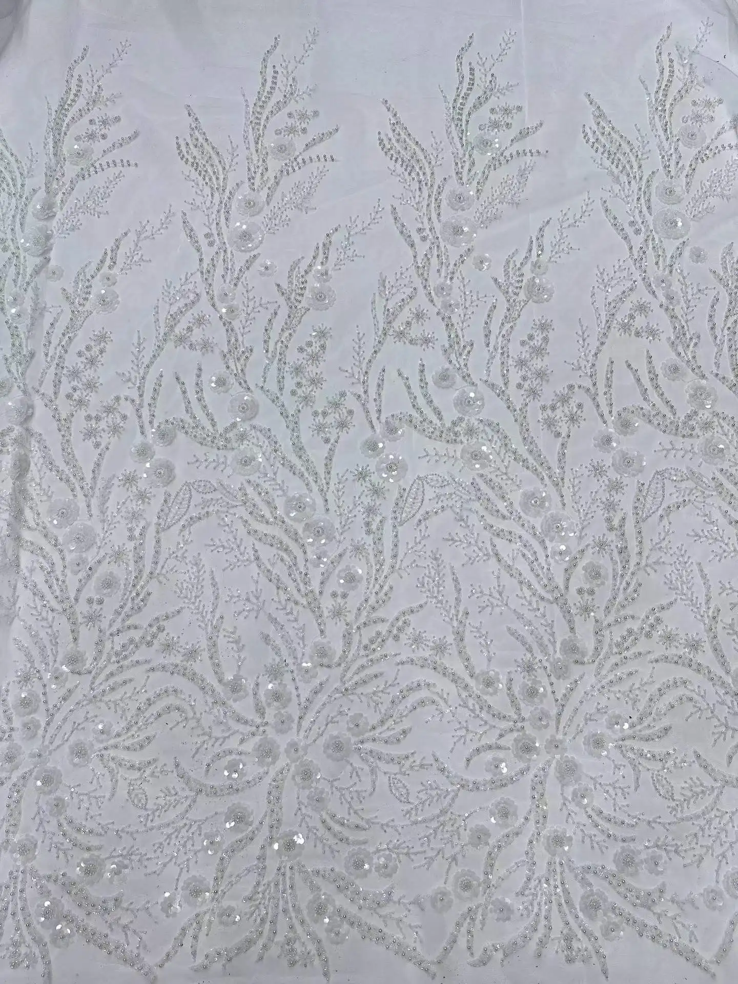 Luxury African Lace Fabric 2026 High Quality Sequins Beads Lace Fabrics For Nigerian Wedding French Tulle Lace Fabric
Luxury African Lace Fabric 2026 High Quality Sequins Beads Lace Fabrics For Nigerian Wedding French Tulle Lace Fabric