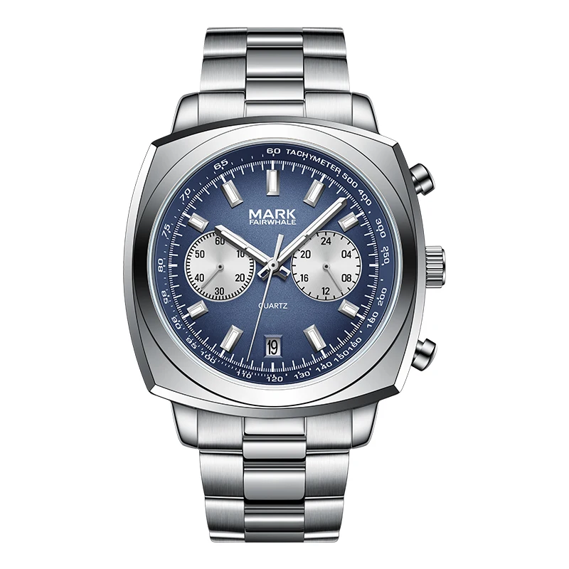 Mark Fairwhale Men's Waterproof Quartz Watch Stainless Steel Business Casual with Night Light Top
Mark Fairwhale Men's Waterproof Quartz Watch Stainless Steel Business Casual with Night Light Top