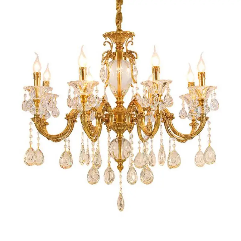 Nordic Modern Chandelier led candelabra Living Room pendant Crystal lighting for Dining room chandelier American Copper lamps
Nordic Modern Chandelier led candelabra Living Room pendant Crystal lighting for Dining room chandelier American Copper lamps