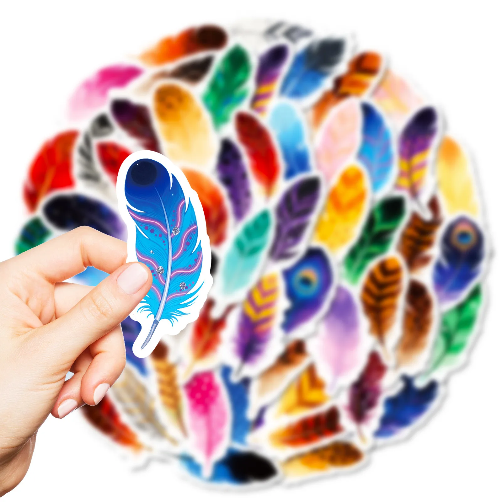 56PCS Feather Graffiti Stickers Colorful Cartoon Decal Luggage Phone Guitar Skateboard Waterproof Sticker Cup Classic Kid Toys 
56PCS Feather Graffiti Stickers Colorful Cartoon Decal Luggage Phone Guitar Skateboard Waterproof Sticker Cup Classic Kid Toys