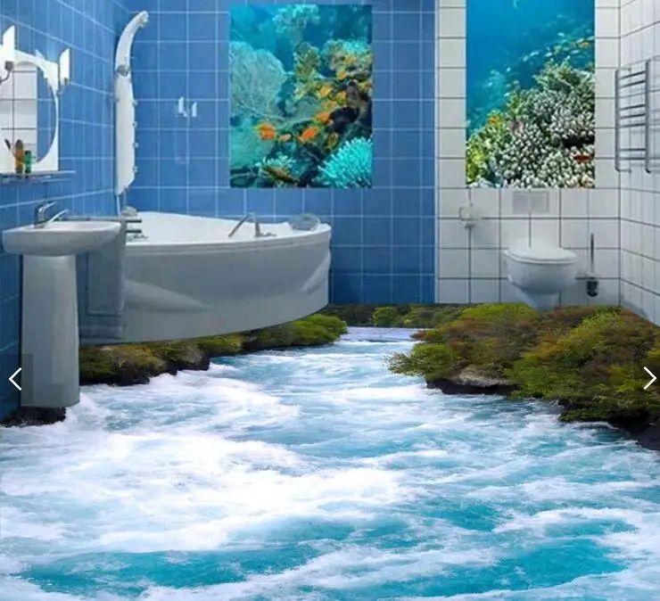 Customized floor painting sea view Flowers grass lawn 3D floor wallpaper living room bedroom bathroom self-adhesive PVC sticker
Customized floor painting sea view Flowers grass lawn 3D floor wallpaper living room bedroom bathroom self-adhesive PVC sticker