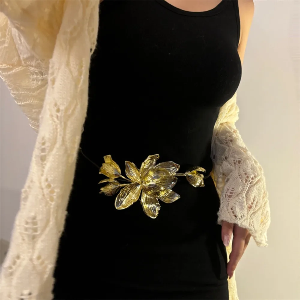 Thin Rope Vintage Tulip Waist Chain Elegant Large Alloy Flower Belt Simple No Punching PU Leather Rope Belt Pants
Thin Rope Vintage Tulip Waist Chain Elegant Large Alloy Flower Belt Simple No Punching PU Leather Rope Belt Pants