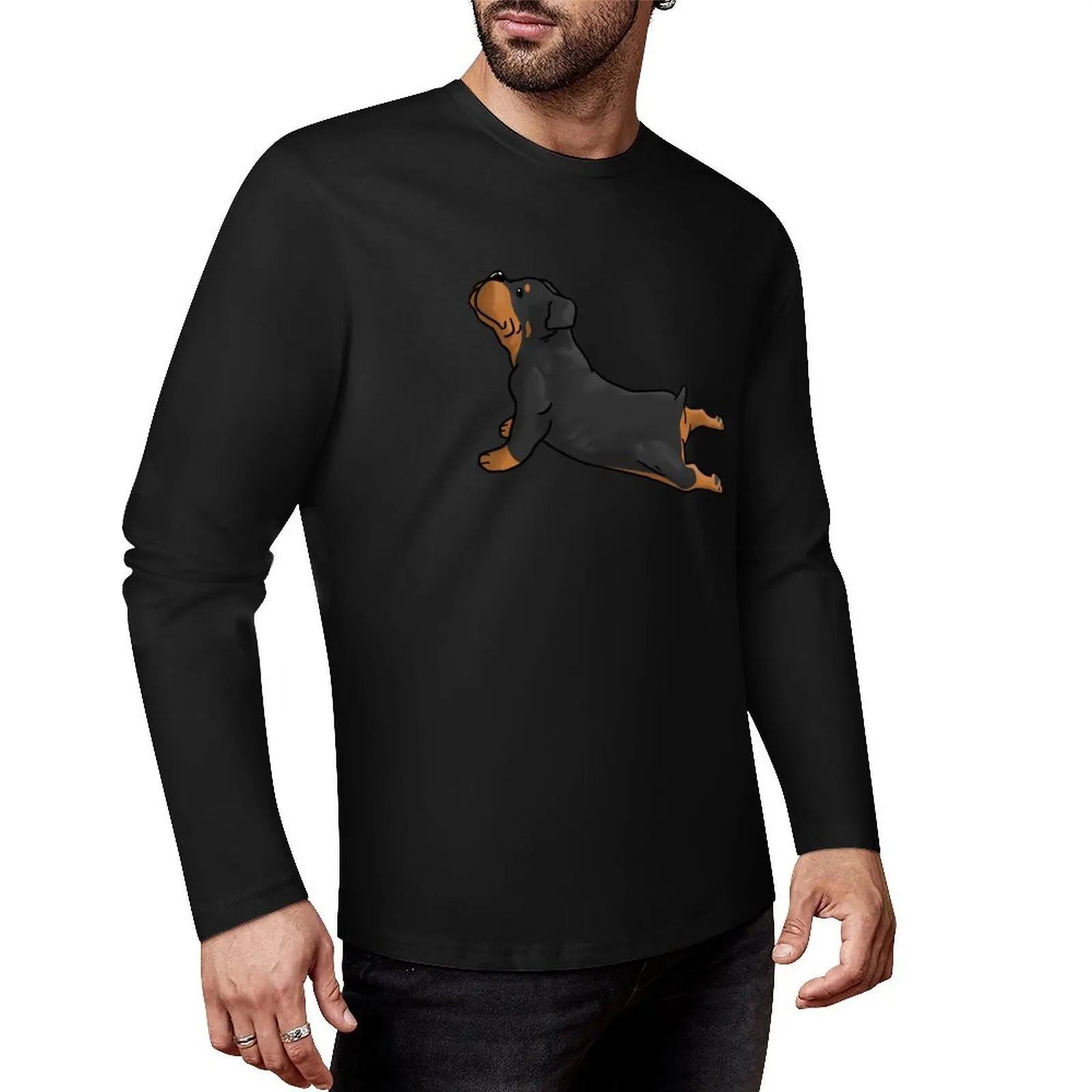 Rottweiler Yoga Pose Long T-Shirt hippie clothes plus size tops shirts graphic tees oversized t shirt men
Rottweiler Yoga Pose Long T-Shirt hippie clothes plus size tops shirts graphic tees oversized t shirt men