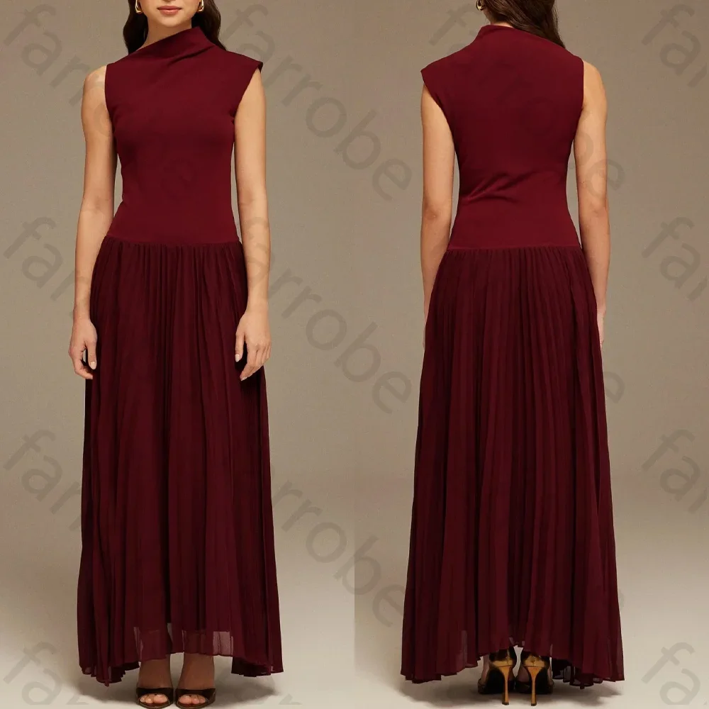 Customize Draped Neck Pleated Skirt Maxi Dress A-Line Evening Dresses Formal Exquisite High Quality Prom Party Gowns for Women
Customize Draped Neck Pleated Skirt Maxi Dress A-Line Evening Dresses Formal Exquisite High Quality Prom Party Gowns for Women