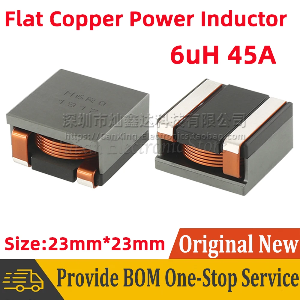 2pcs M6R0 SMD SMT Moulding Shield Power Inductor Inductance 6uH 45A High Current Flat Copper Coils Filter
2pcs M6R0 SMD SMT Moulding Shield Power Inductor Inductance 6uH 45A High Current Flat Copper Coils Filter