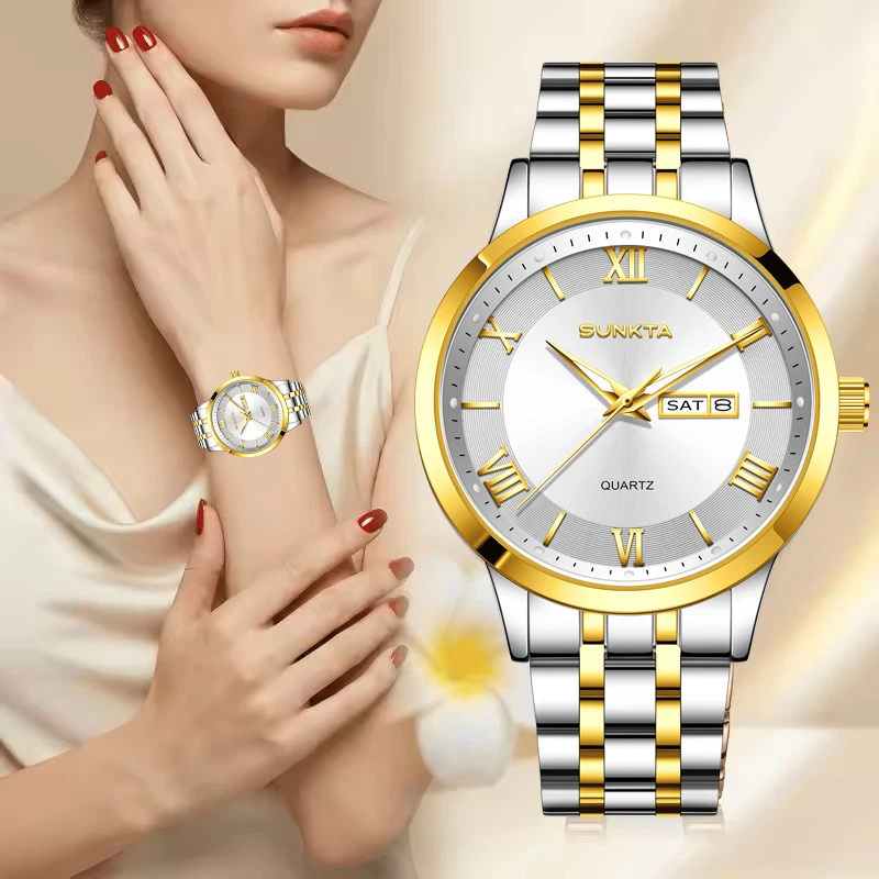 SUNKTA Women Watch Simple Round Stainless Steel Waterproof Luminous Watches For Women Elegant Fashion Quartz Ladies Wristwatch
SUNKTA Women Watch Simple Round Stainless Steel Waterproof Luminous Watches For Women Elegant Fashion Quartz Ladies Wristwatch