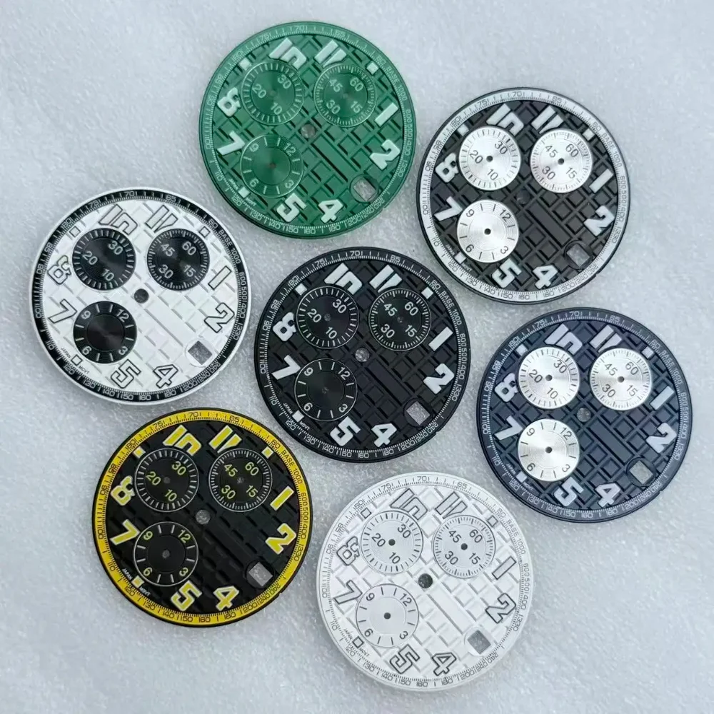 VK67 Dials 31.8mm Matte Grid Embossed Texture Watch Dial Arabic for VK67 Quartz Movement Case Mod Parts No Logo
VK67 Dials 31.8mm Matte Grid Embossed Texture Watch Dial Arabic for VK67 Quartz Movement Case Mod Parts No Logo