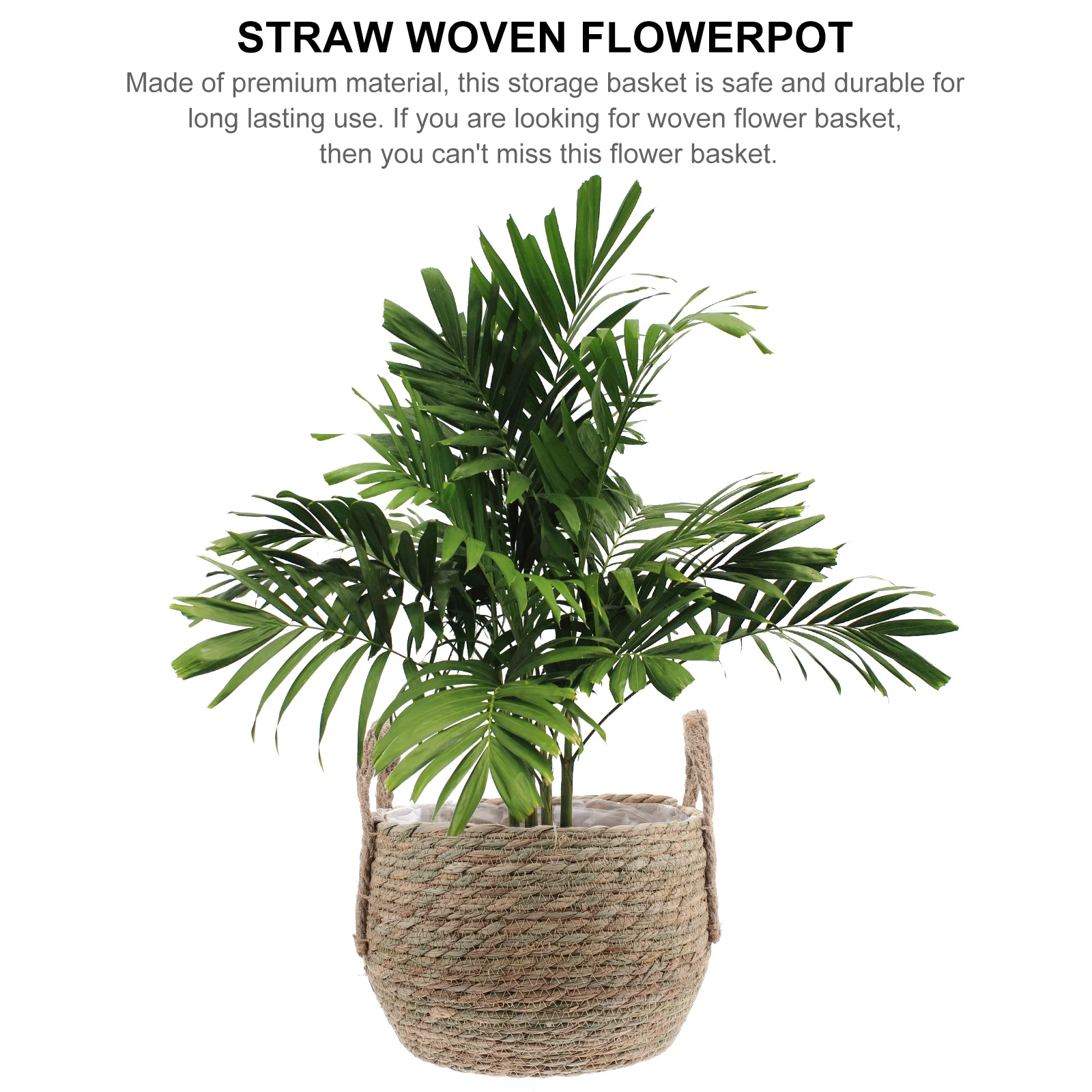 Straw Flower Pot Floral Containers Basket Plant Weave Wicker Indoor Planter Premium Seaweed Baskets Woman Weaved
Straw Flower Pot Floral Containers Basket Plant Weave Wicker Indoor Planter Premium Seaweed Baskets Woman Weaved