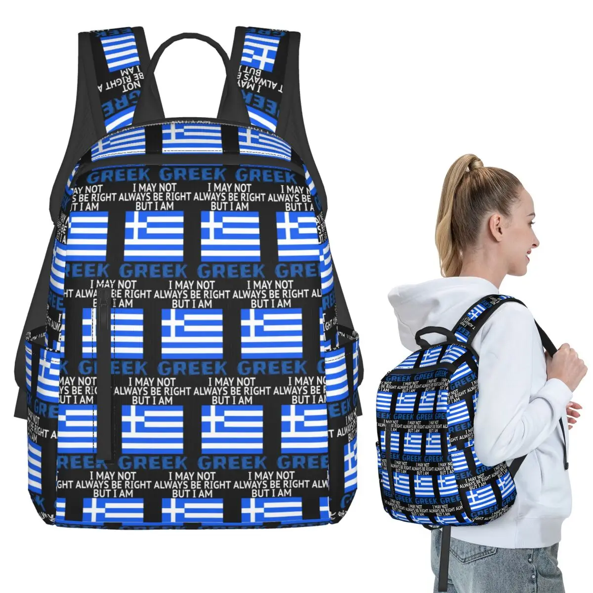 Greece Greek Flag Backpack Student BookBag Kids School Bag Laptop Shoulder Bags Boys Girls
Greece Greek Flag Backpack Student BookBag Kids School Bag Laptop Shoulder Bags Boys Girls