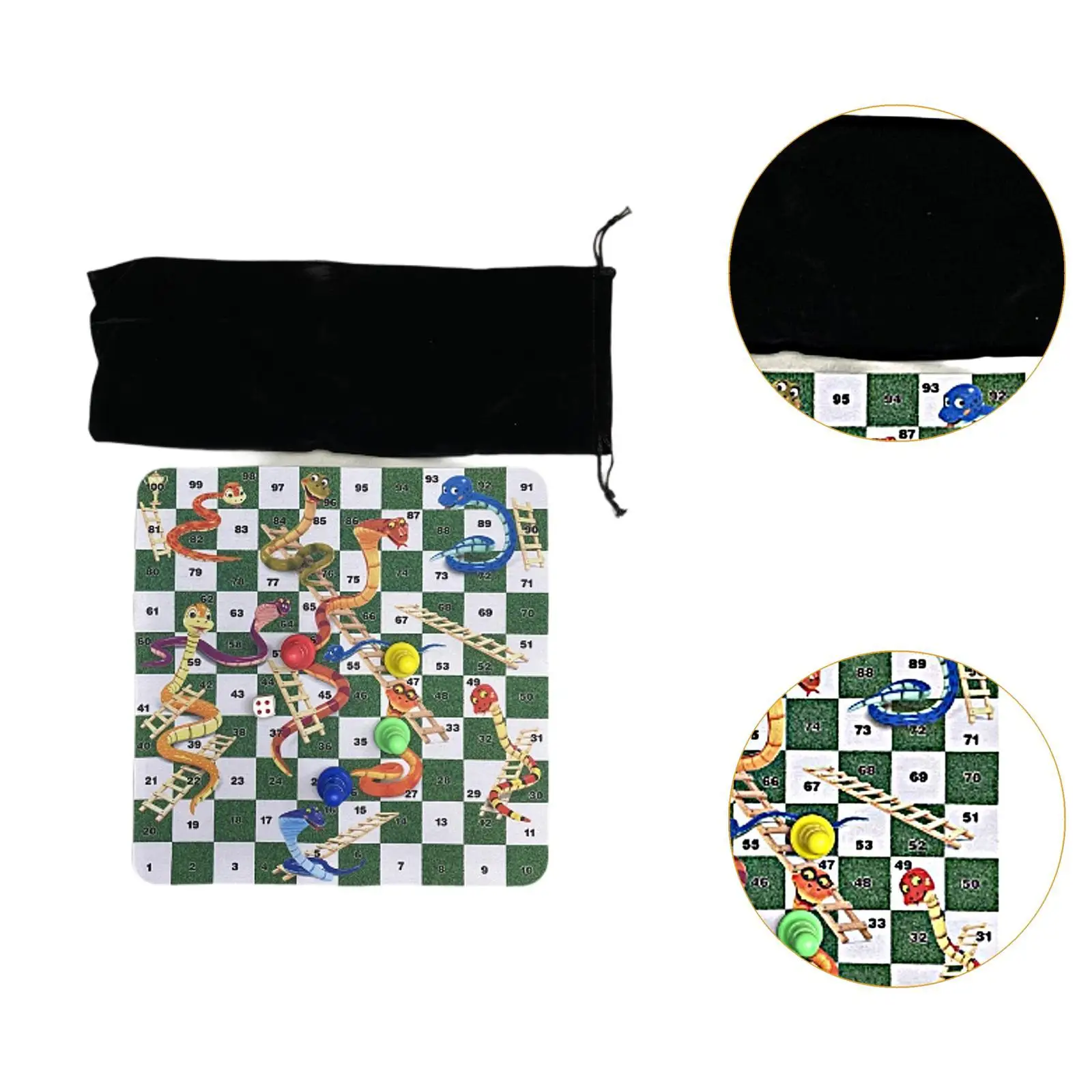 Snakes and Ladders Board Game Set Travel Game Chessboard 24cm Traditional
Snakes and Ladders Board Game Set Travel Game Chessboard 24cm Traditional