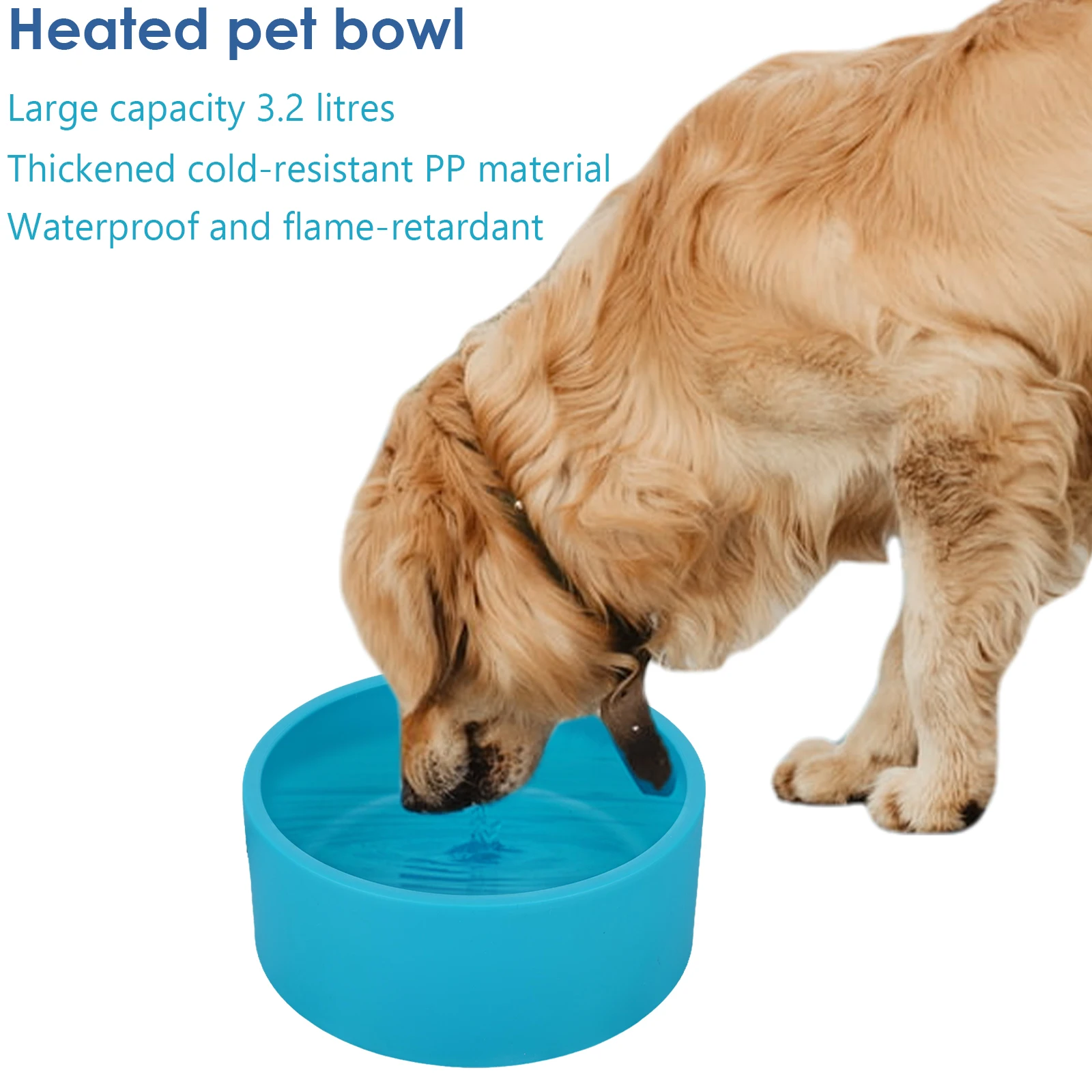 Heated Water Bowl 3.2 L/108 Oz Outdoor Thermal Pet Bowl Heated Dog Dish in Provides Drinkable Water in Winter for Cat Dog Rabbit
Heated Water Bowl 3.2 L/108 Oz Outdoor Thermal Pet Bowl Heated Dog Dish in Provides Drinkable Water in Winter for Cat Dog Rabbit