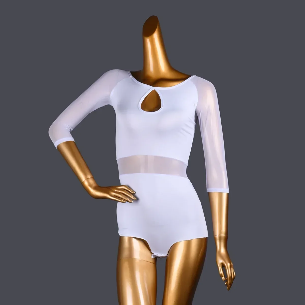 Latin Top Women Dance Basic Top Training SuitSexy One-piece Top Middle Sleeve Tight Dance T-shirt Dancewear
Latin Top Women Dance Basic Top Training SuitSexy One-piece Top Middle Sleeve Tight Dance T-shirt Dancewear