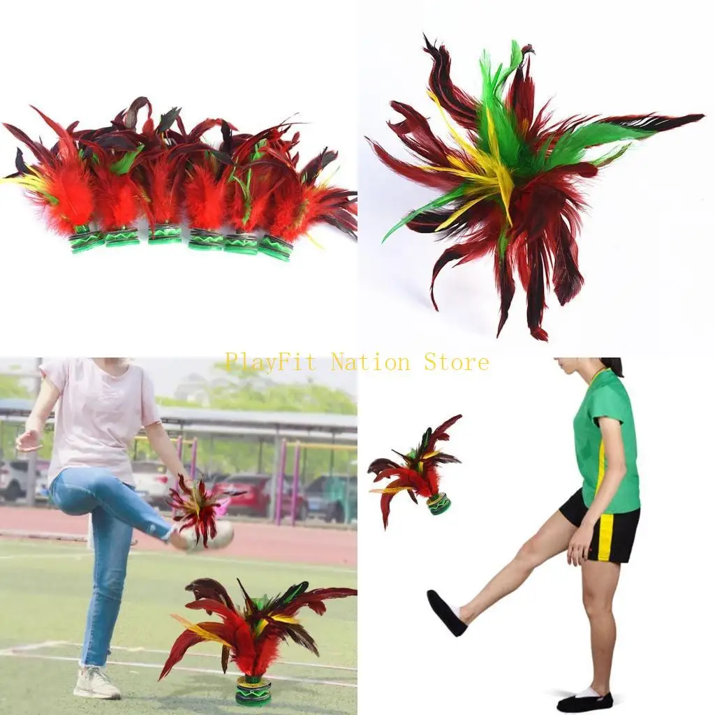 242F 5 шт. красочные волан с перьями, китайский Jianzi, спортивная игрушка для ног на открытом воздухе
242F 5 шт. красочные волан с перьями, китайский Jianzi, спортивная игрушка для ног на открытом воздухе