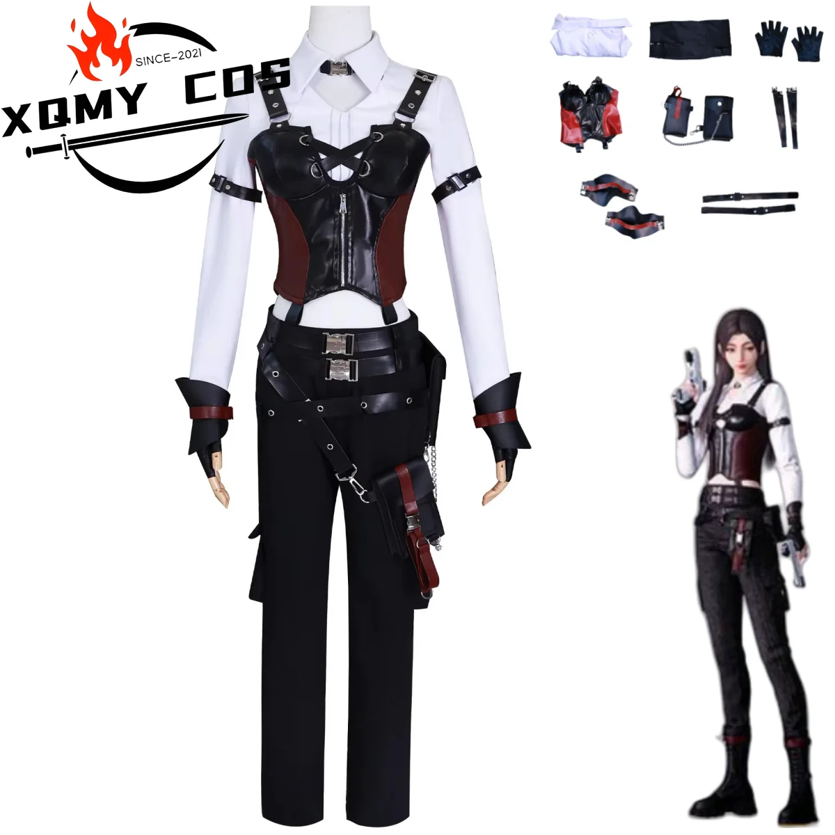 XQGame Love and Deepspace Heroine Zayne Xavier Rafayel Cosplay Costume Miss Hunter Full Set Outfits Woman Sexy Carnival Suit
XQGame Love and Deepspace Heroine Zayne Xavier Rafayel Cosplay Costume Miss Hunter Full Set Outfits Woman Sexy Carnival Suit