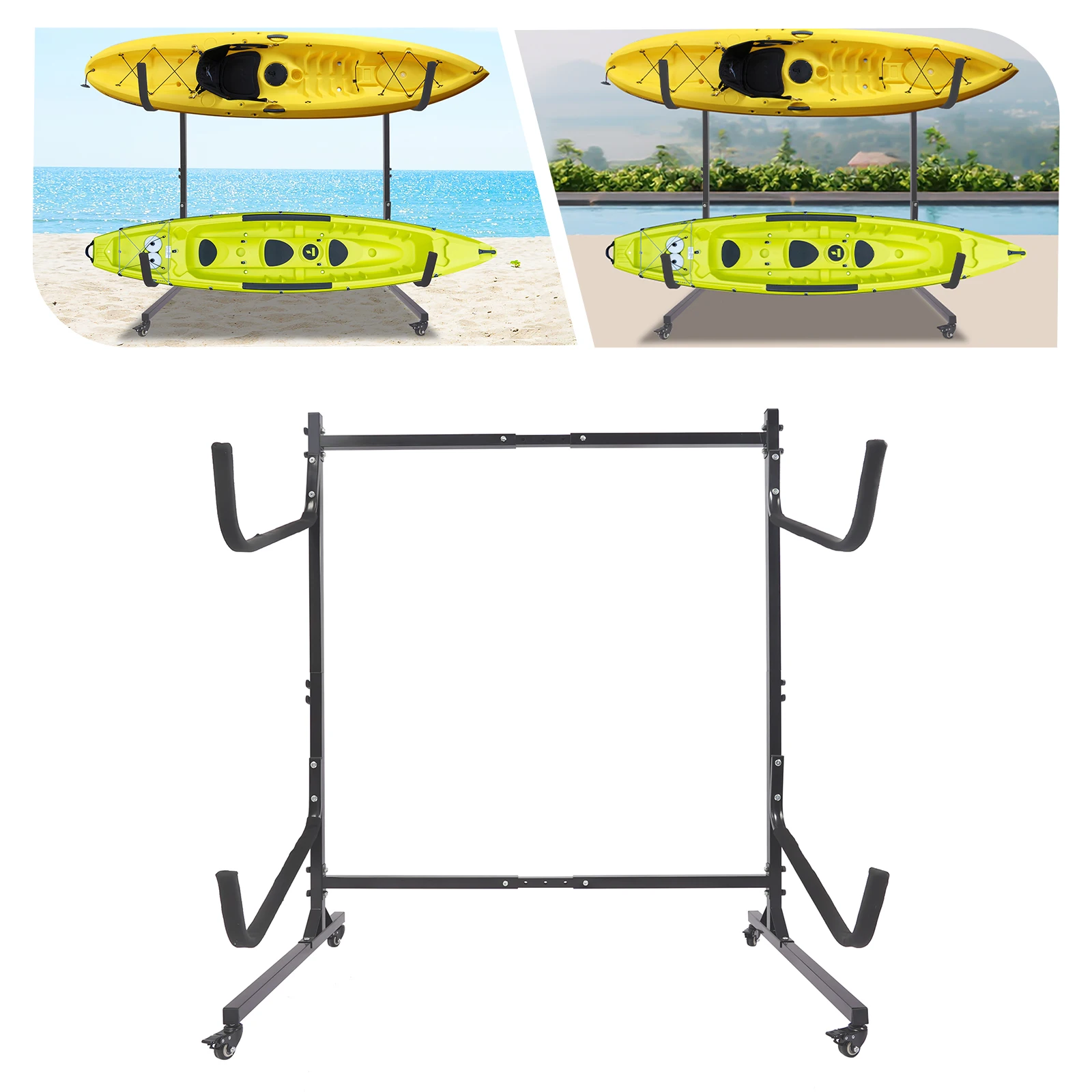 Kayak Stand, Freestanding Kayak Storage Rack, Heavy Duty Kayak Storage Stand
Kayak Stand, Freestanding Kayak Storage Rack, Heavy Duty Kayak Storage Stand