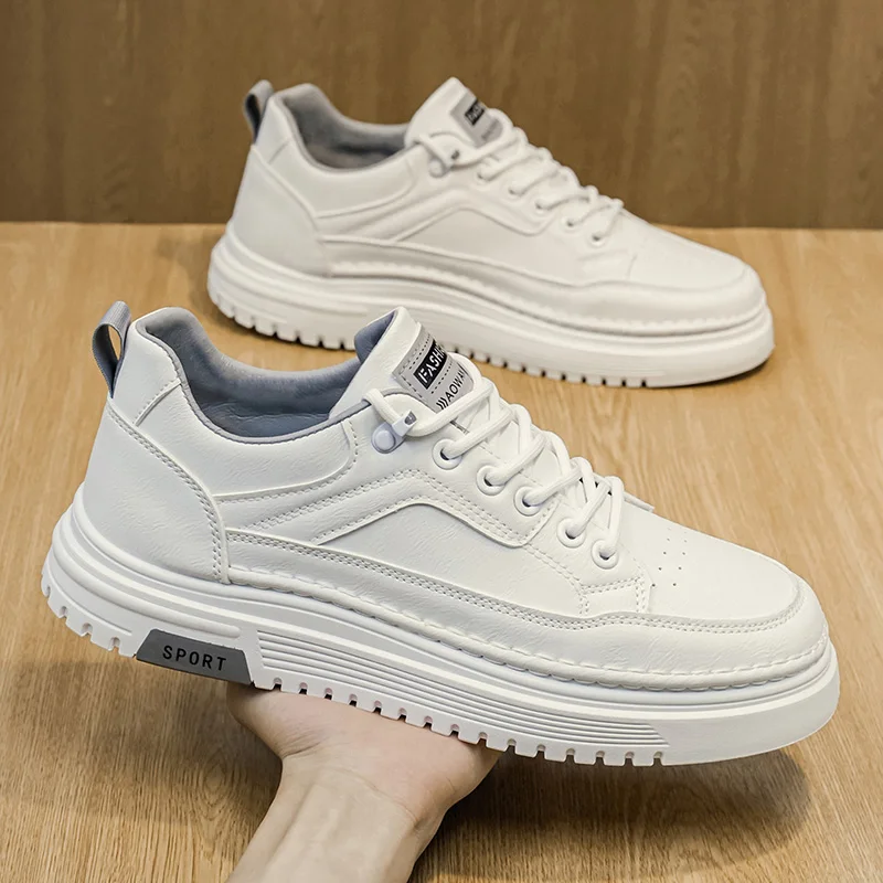2026 New Solid Color Board Shoes for Men Spring Autumn Fashion Leather Casual Shoes Male Black New Designer Sneakers Man
2026 New Solid Color Board Shoes for Men Spring Autumn Fashion Leather Casual Shoes Male Black New Designer Sneakers Man
