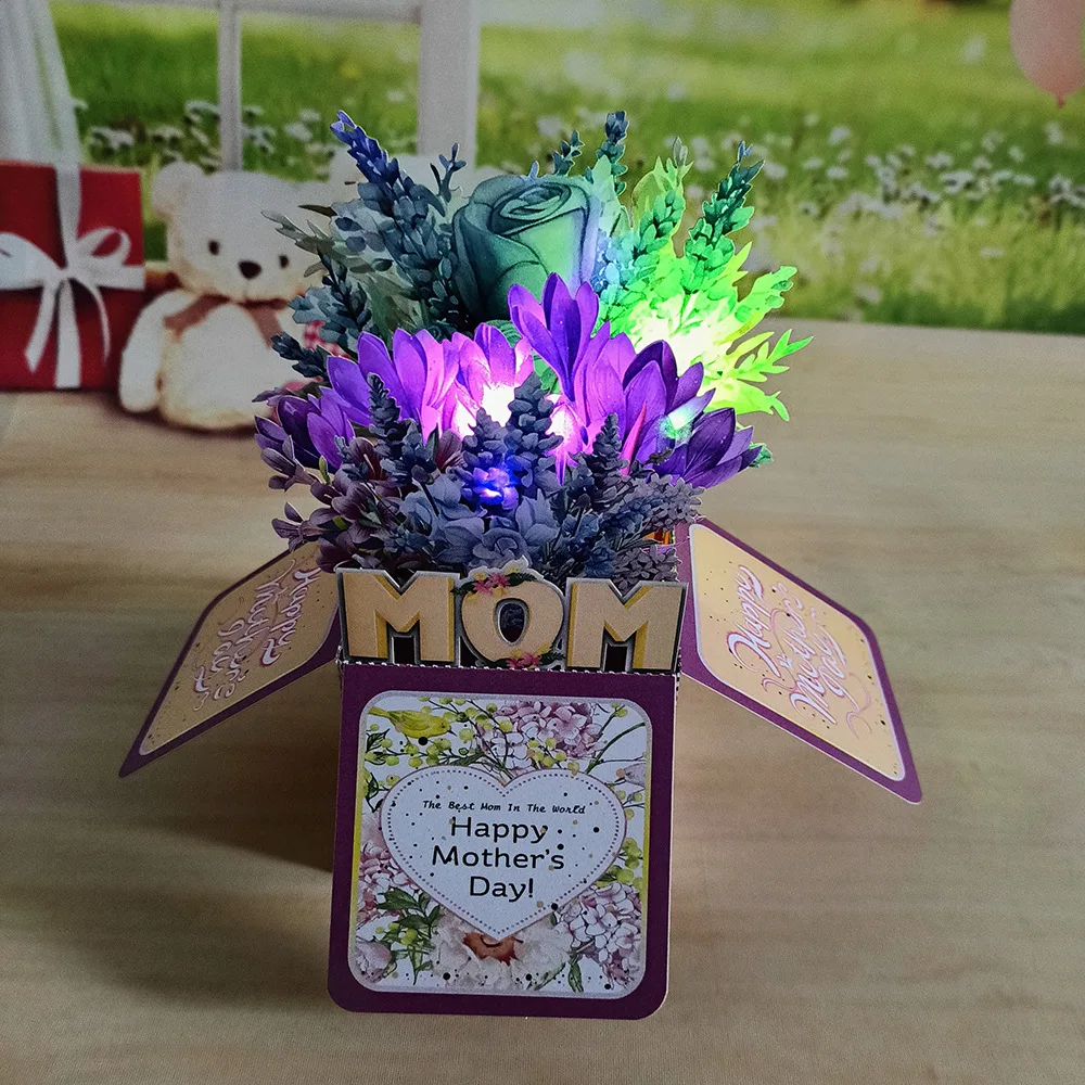 2025 New 3D Pop-up Greeting Card Box Cards Mother's Day Flowers Plants Music Lights Paper Sculpture Greeting Cards Surprise Gift
2025 New 3D Pop-up Greeting Card Box Cards Mother's Day Flowers Plants Music Lights Paper Sculpture Greeting Cards Surprise Gift