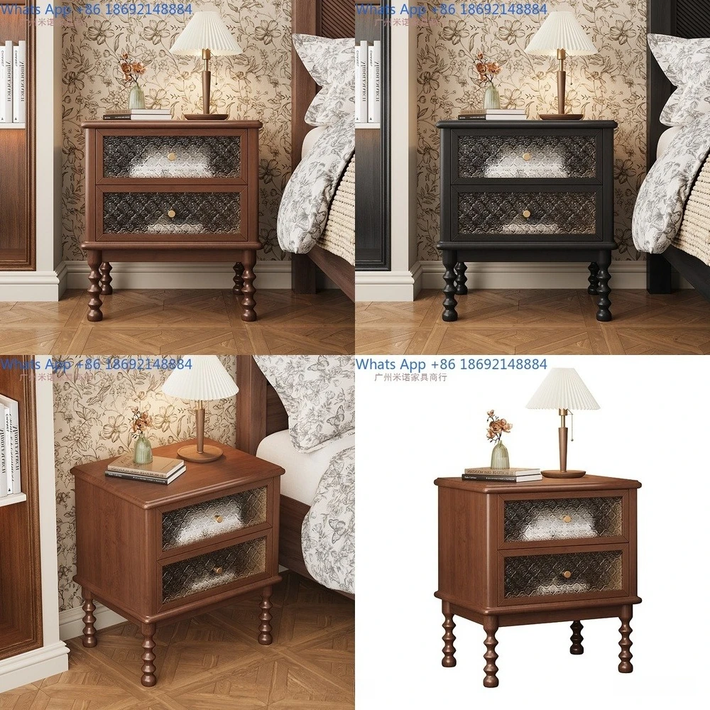 Retro Solid Wood Nightstand Mid Century Style Bedroom Side Cabinet Storage Organizer
Retro Solid Wood Nightstand Mid Century Style Bedroom Side Cabinet Storage Organizer