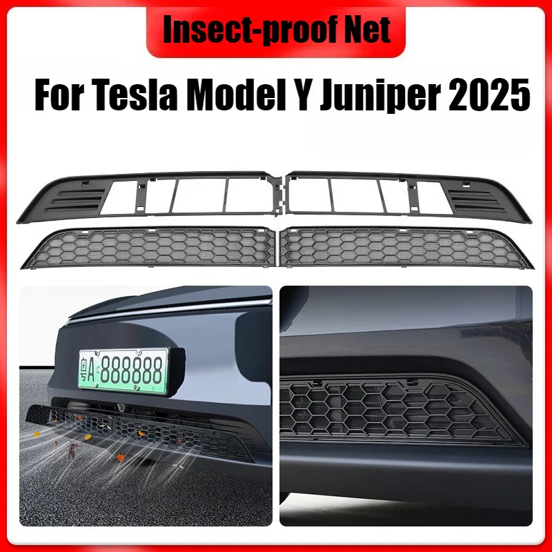 Для Tesla Model Y Juniper 2025: Защитная решетка переднего бампера, вставки в решетку, сетчатая крышка воздухозаборника, фильтр для бампера, автоаксессуары
Для Tesla Model Y Juniper 2025: Защитная решетка переднего бампера, вставки в решетку, сетчатая крышка воздухозаборника, фильтр для бампера, автоаксессуары