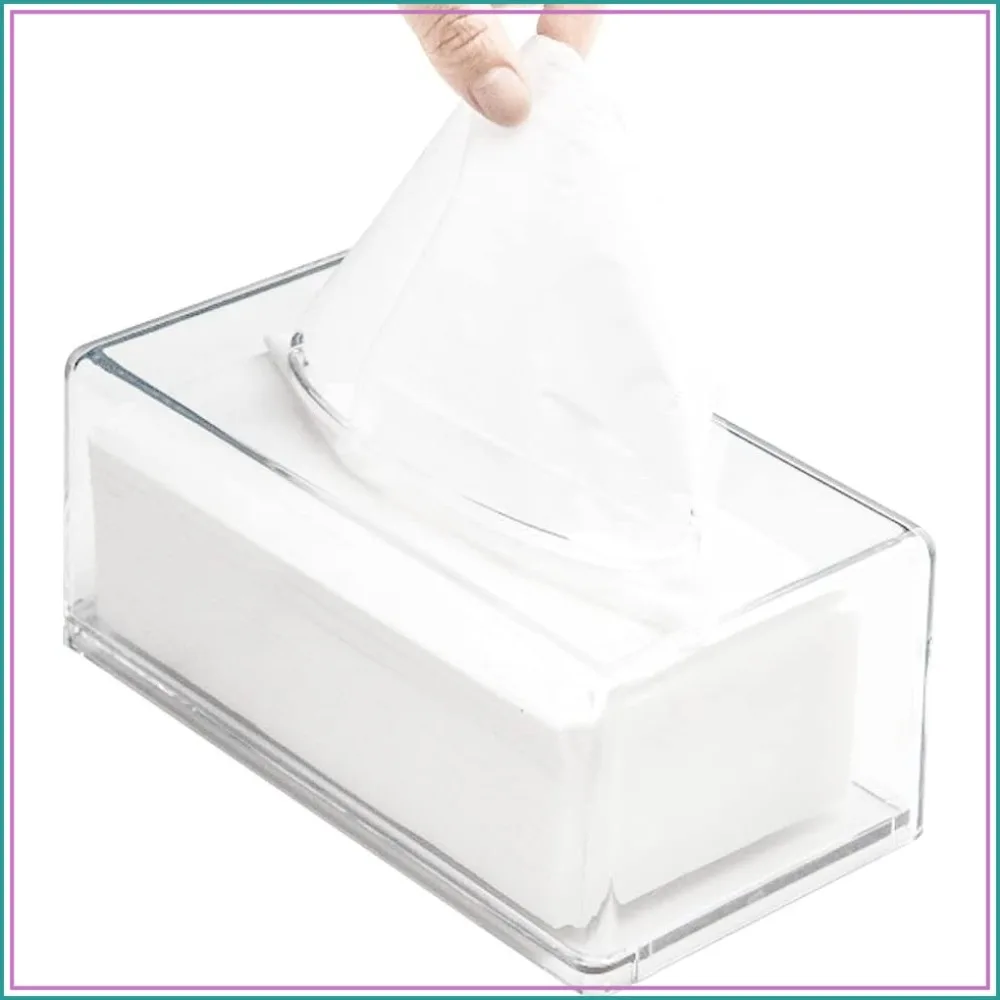 Clear Acrylic Tissue Box Cover, Rectangular Facial Napkin Holder for Bathroom Kitchen Car
Clear Acrylic Tissue Box Cover, Rectangular Facial Napkin Holder for Bathroom Kitchen Car