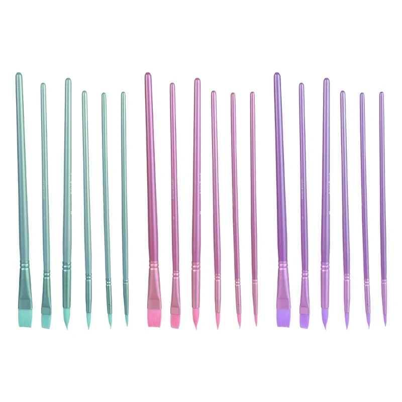E8BD 6pcs Artist Paint Brush Set Nylon Listles rastles rain Щит для акриловых масляных масла акварель
E8BD 6pcs Artist Paint Brush Set Nylon Listles rastles rain Щит для акриловых масляных масла акварель