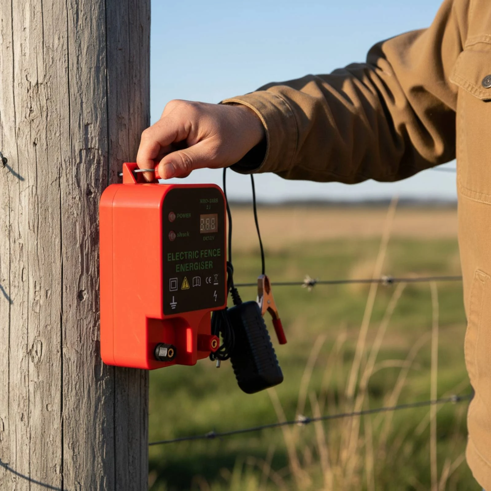 Electric Fence Main Single Unit High Energy Conversion Fence Pulse Pulse Generator Livestock Control Gear 5 Mile Range
Electric Fence Main Single Unit High Energy Conversion Fence Pulse Pulse Generator Livestock Control Gear 5 Mile Range