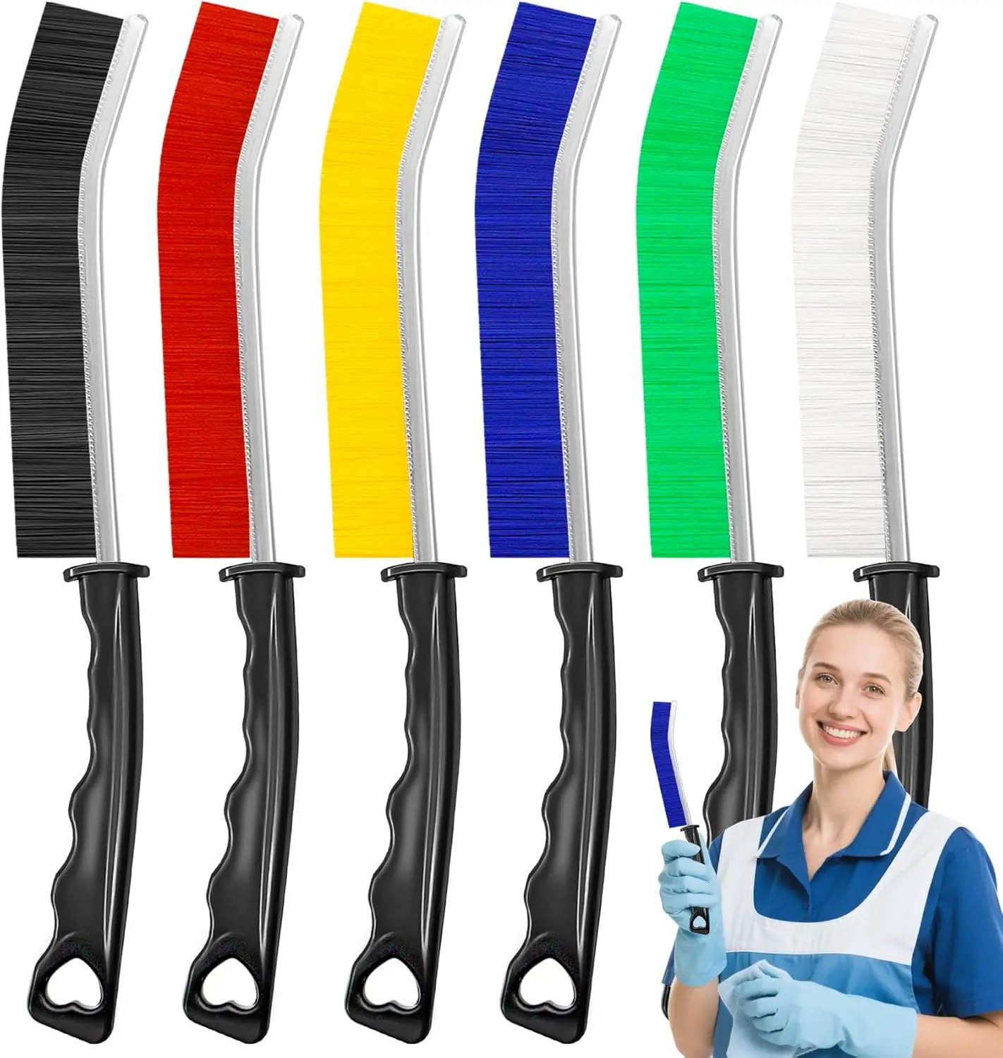 6Pcs Thick Crevice Cleaning Brushes for Tight Spaces, Hard Bristle Groove Tool, Grout & Gap Cleaner, Household Use
6Pcs Thick Crevice Cleaning Brushes for Tight Spaces, Hard Bristle Groove Tool, Grout & Gap Cleaner, Household Use