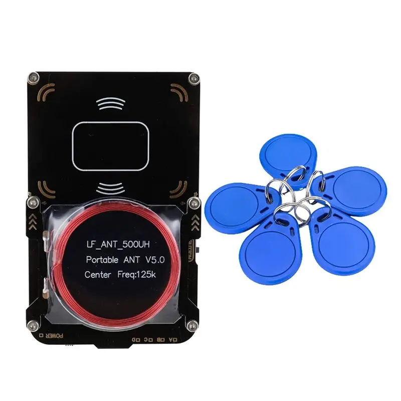FULL-Proxmark3 RFID Card Reader +5XCUID Keychain IC/ID Key Writer RFID Duplicator 5.0 Smart Chip Copier Programmer Kit