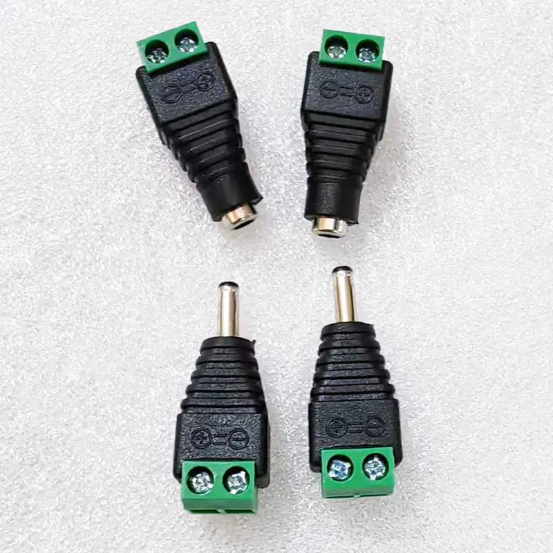 Male Female DC Power Plug Connector 2.1mm x 5.5mm 2.5mm x 5.5mm 1.35mm x 3.5mm Needn't Welding DC Plug Adapter 12V 24V For CCTV
Male Female DC Power Plug Connector 2.1mm x 5.5mm 2.5mm x 5.5mm 1.35mm x 3.5mm Needn't Welding DC Plug Adapter 12V 24V For CCTV
