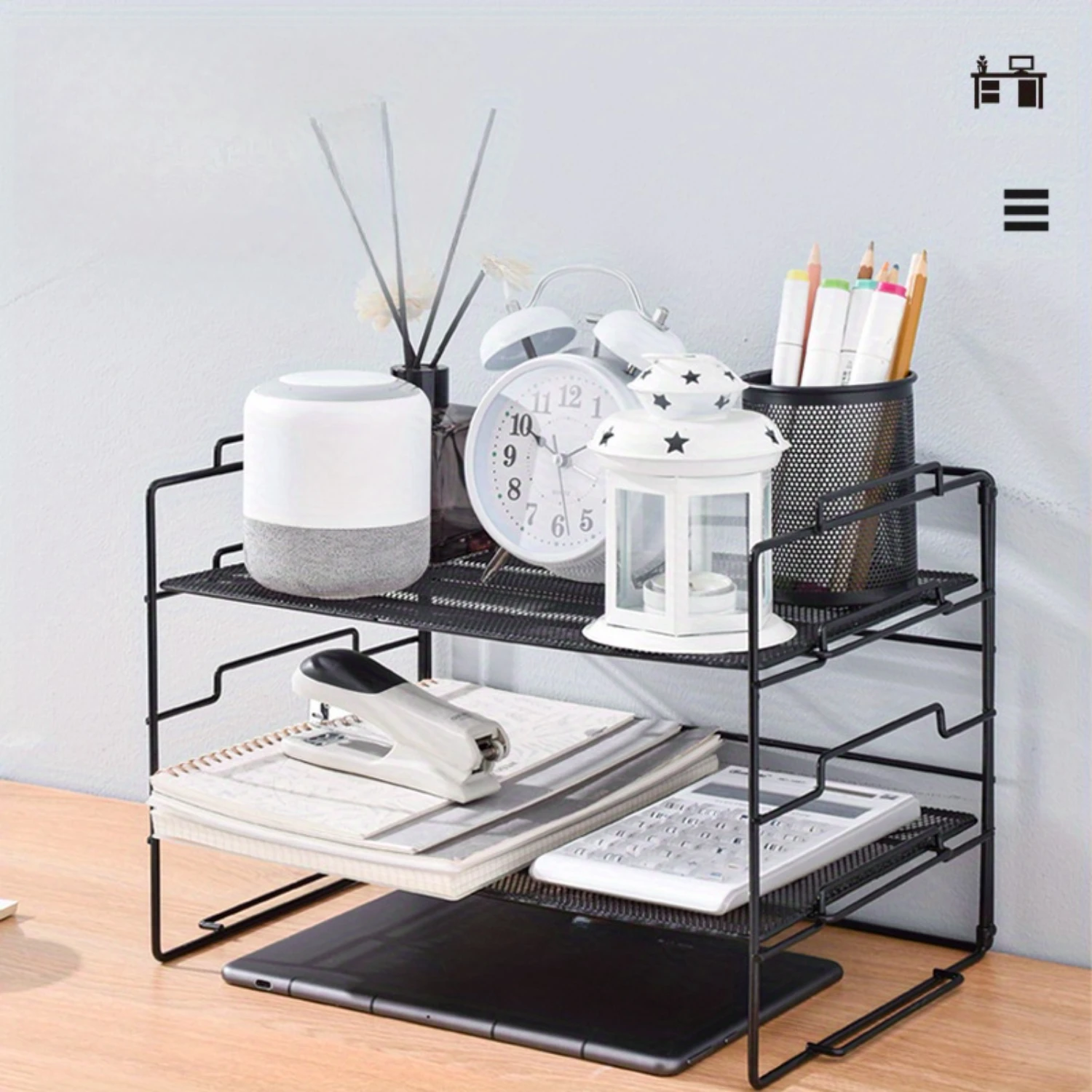 1pc Desktop Rack, Foldable Paper Letter Shelf, Desk Organizer, Office Dorm Accessories, Back To School Supplies, Organization
1pc Desktop Rack, Foldable Paper Letter Shelf, Desk Organizer, Office Dorm Accessories, Back To School Supplies, Organization