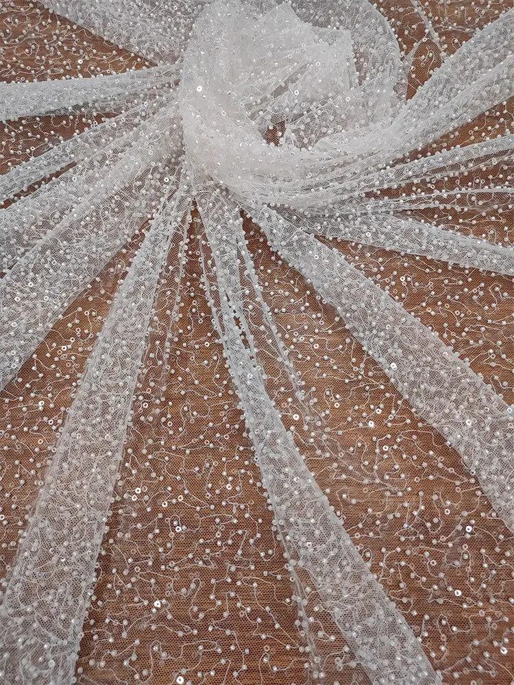 Classic High-Quality Pure White Beaded Lace Tulle Wedding Veil for WomenDIYLace Clothing Accessories
Classic High-Quality Pure White Beaded Lace Tulle Wedding Veil for WomenDIYLace Clothing Accessories