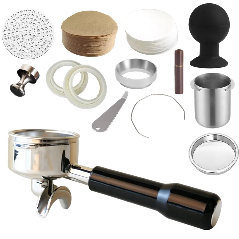 WPM 58mm Double Spout Portafilter with Espresso Puck Screen,Dosing Ring Cup,Steam Ring For WELHOME Coffee Machine Accessories
WPM 58mm Double Spout Portafilter with Espresso Puck Screen,Dosing Ring Cup,Steam Ring For WELHOME Coffee Machine Accessories