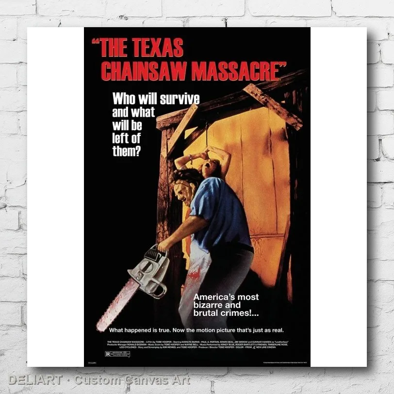 TEXAS CHAINSAW MASSACRE - CLASSIC Canvas Movie Poster Custom Size Available Room Decoration Home Decor Wall Art
TEXAS CHAINSAW MASSACRE - CLASSIC Canvas Movie Poster Custom Size Available Room Decoration Home Decor Wall Art