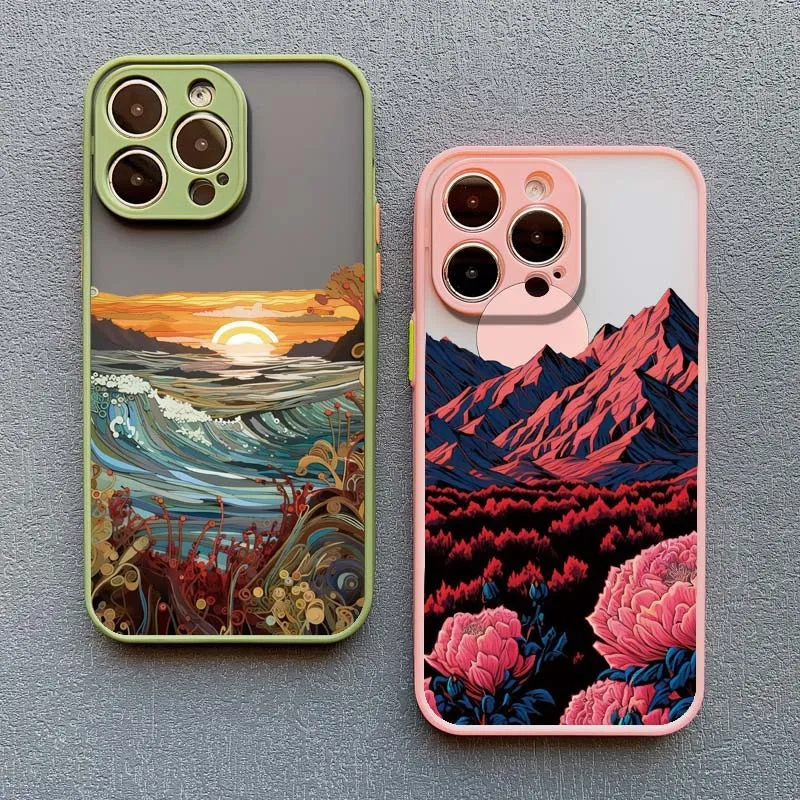 Sunset Mountain Landscape Phone Case For iPhone 17 16 15 11 12 14 13 Pro Max Mini X XS XR 7 Plus 16E Shockproof Hard Matte Cover
Sunset Mountain Landscape Phone Case For iPhone 17 16 15 11 12 14 13 Pro Max Mini X XS XR 7 Plus 16E Shockproof Hard Matte Cover
