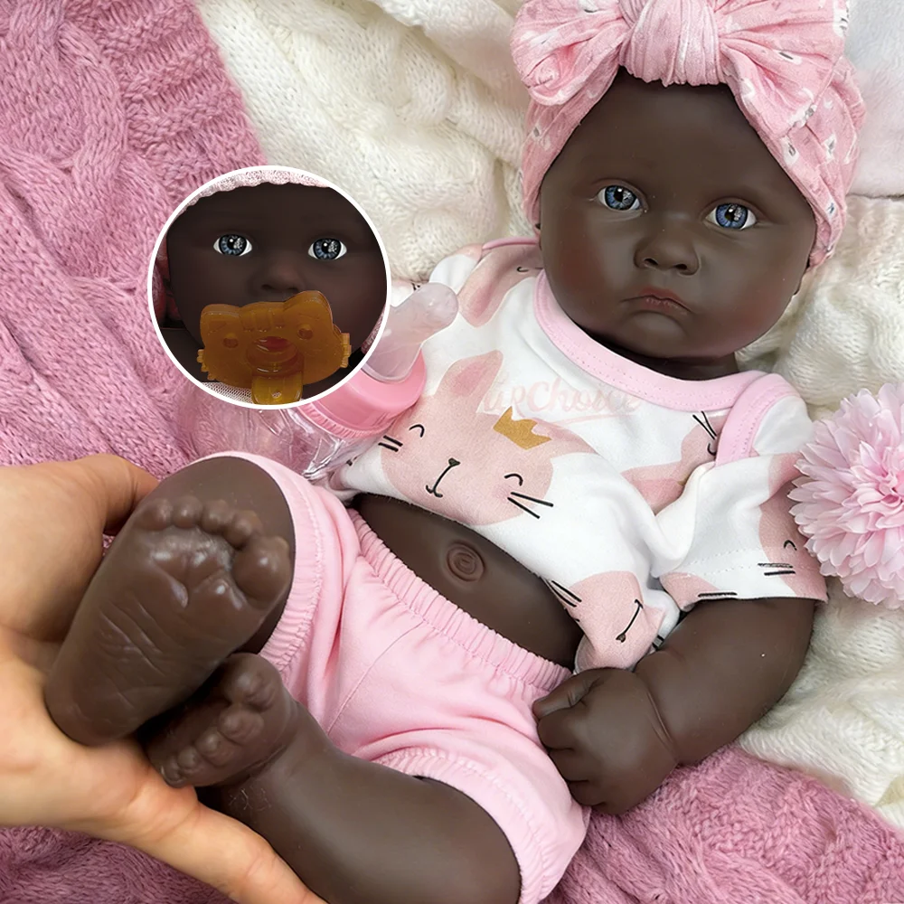 18-дюймовая силиконовая кукла-реборн, реалистичная скульптура девочки, расписанная вручную, африканская кукла-новорожденный, коллекционная игрушка для детей, DIY-набор для реборнинга
18-дюймовая силиконовая кукла-реборн, реалистичная скульптура девочки, расписанная вручную, африканская кукла-новорожденный, коллекционная игрушка для детей, DIY-набор для реборнинга
