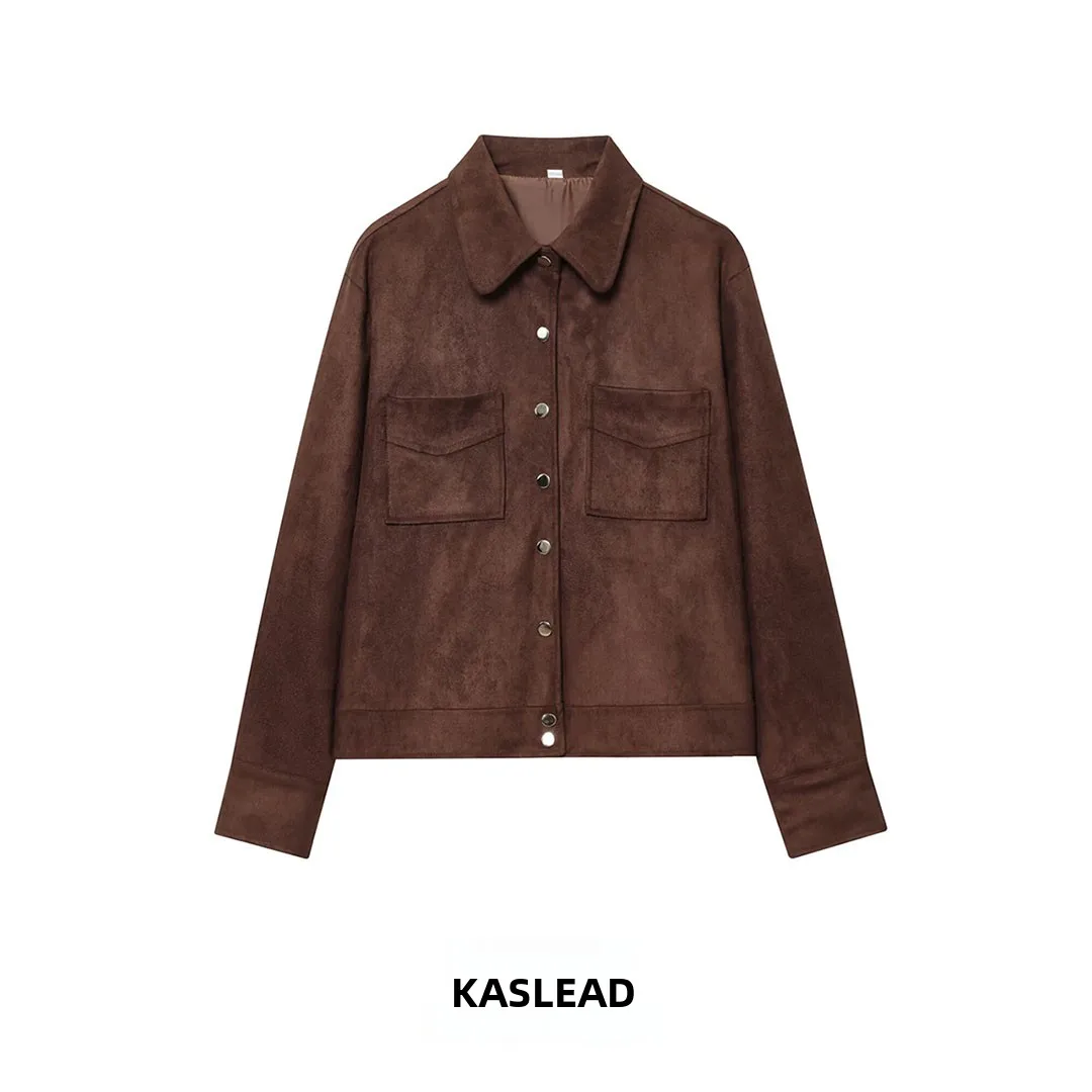 KASLEAD New Women's Faionable mat Suede Jaet Coat Street Sle Long Sve Turn-down Collar Button Closure Polyest...
KASLEAD New Women's Faionable mat Suede Jaet Coat Street Sle Long Sve Turn-down Collar Button Closure Polyest...